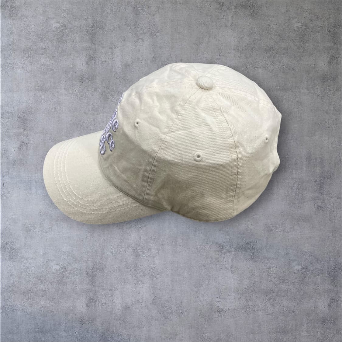 타입서비스 아이보리 컬러 베이직 로고 볼캡 상품이미지2