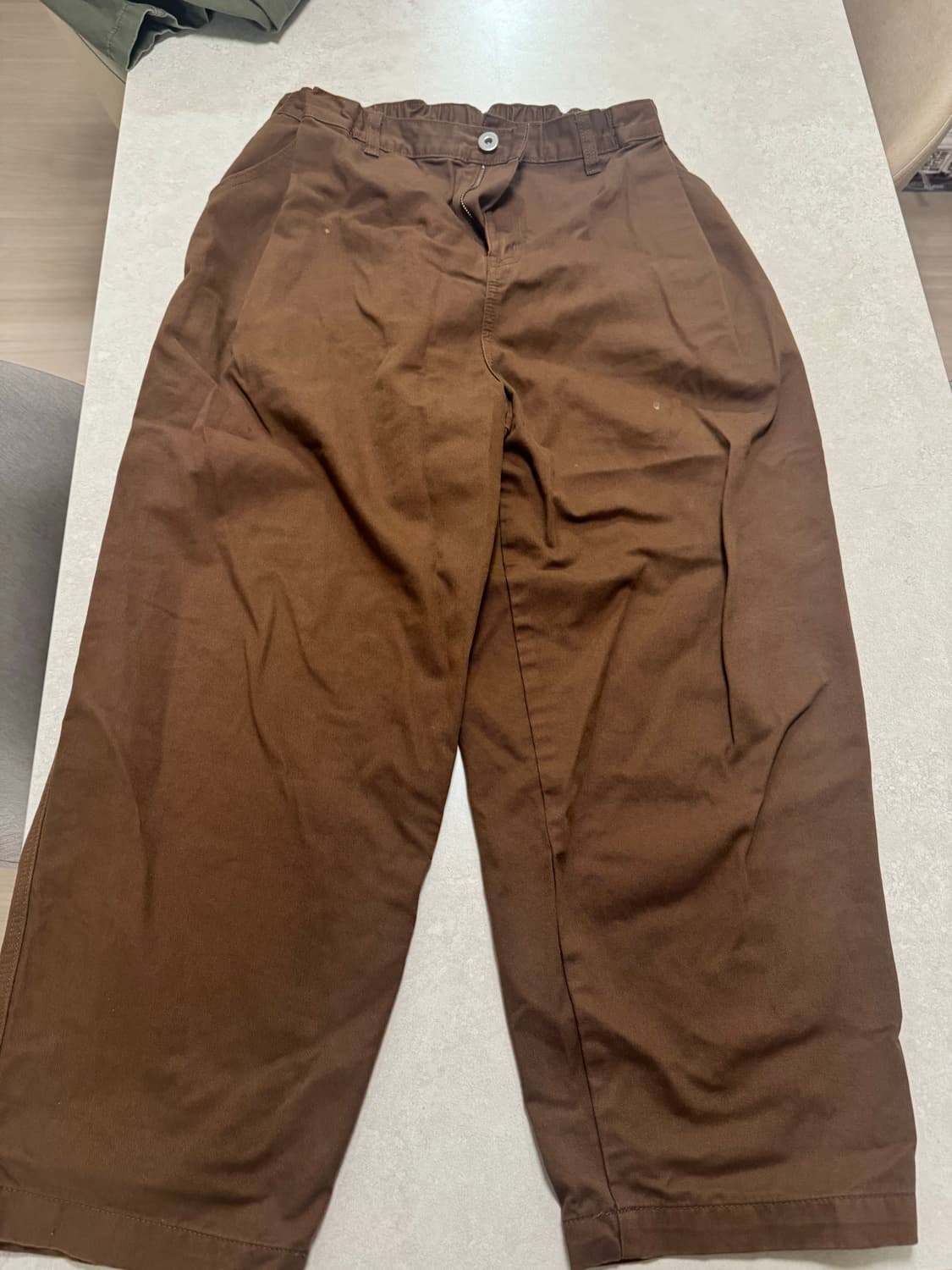 사운즈라이프 스냅밴딩 벌룬팬츠 브라운 L 상품이미지3