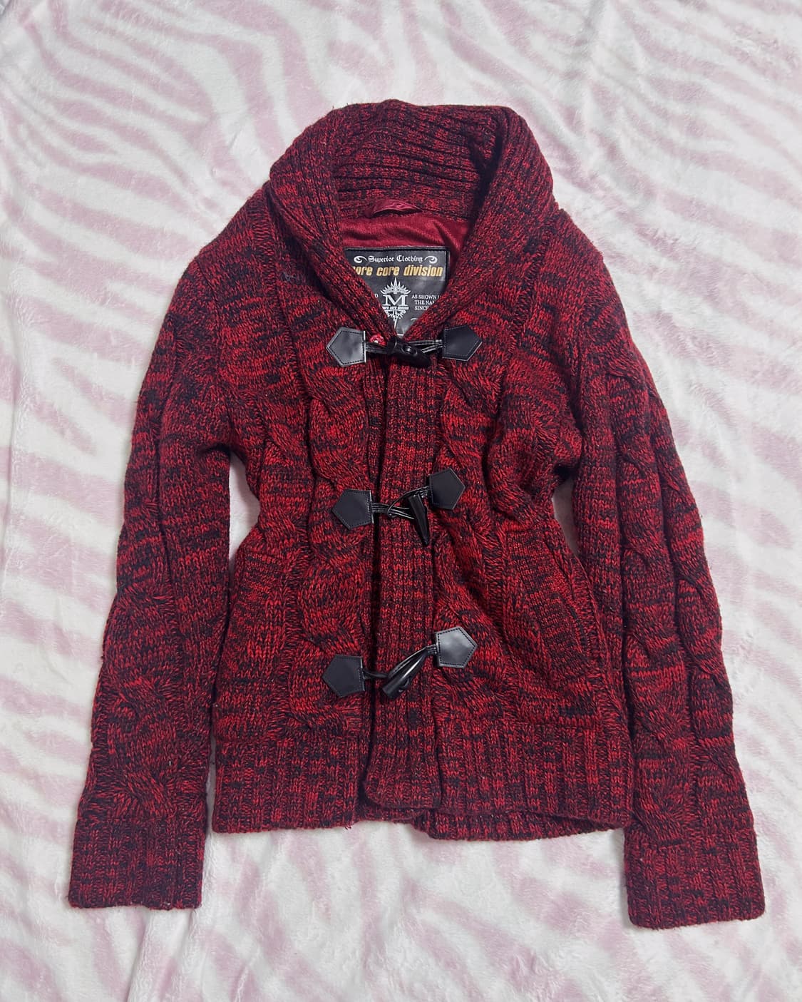 나나깔 캐캐체 펑크 니트 아우터 상품이미지1