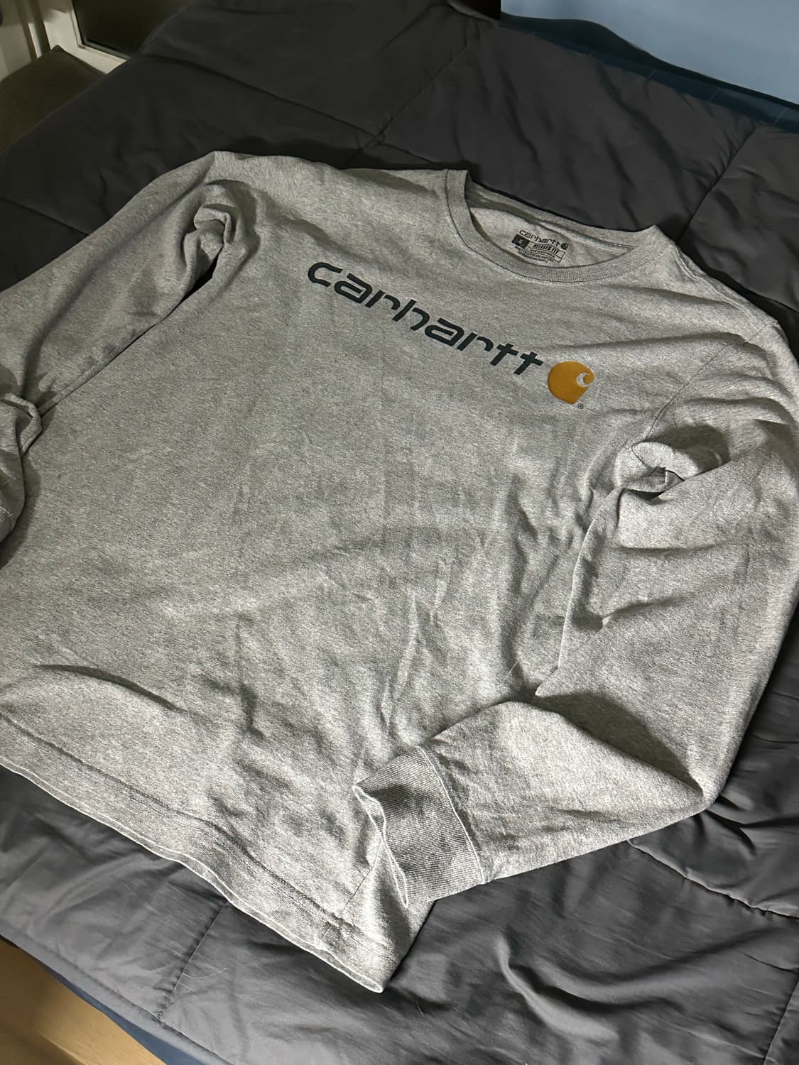 칼하트 롱슬리브 k298 회색 상품이미지1