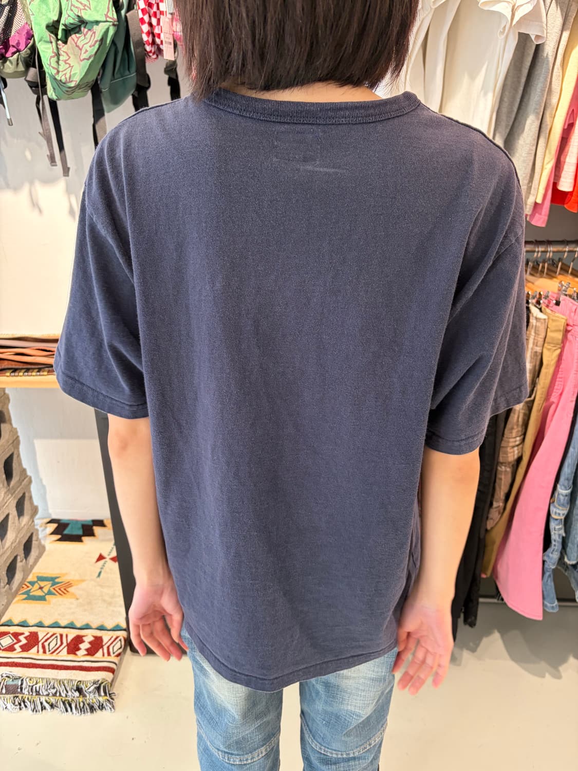 Lee 네이비 포켓 반발 티셔츠 L 상품이미지4