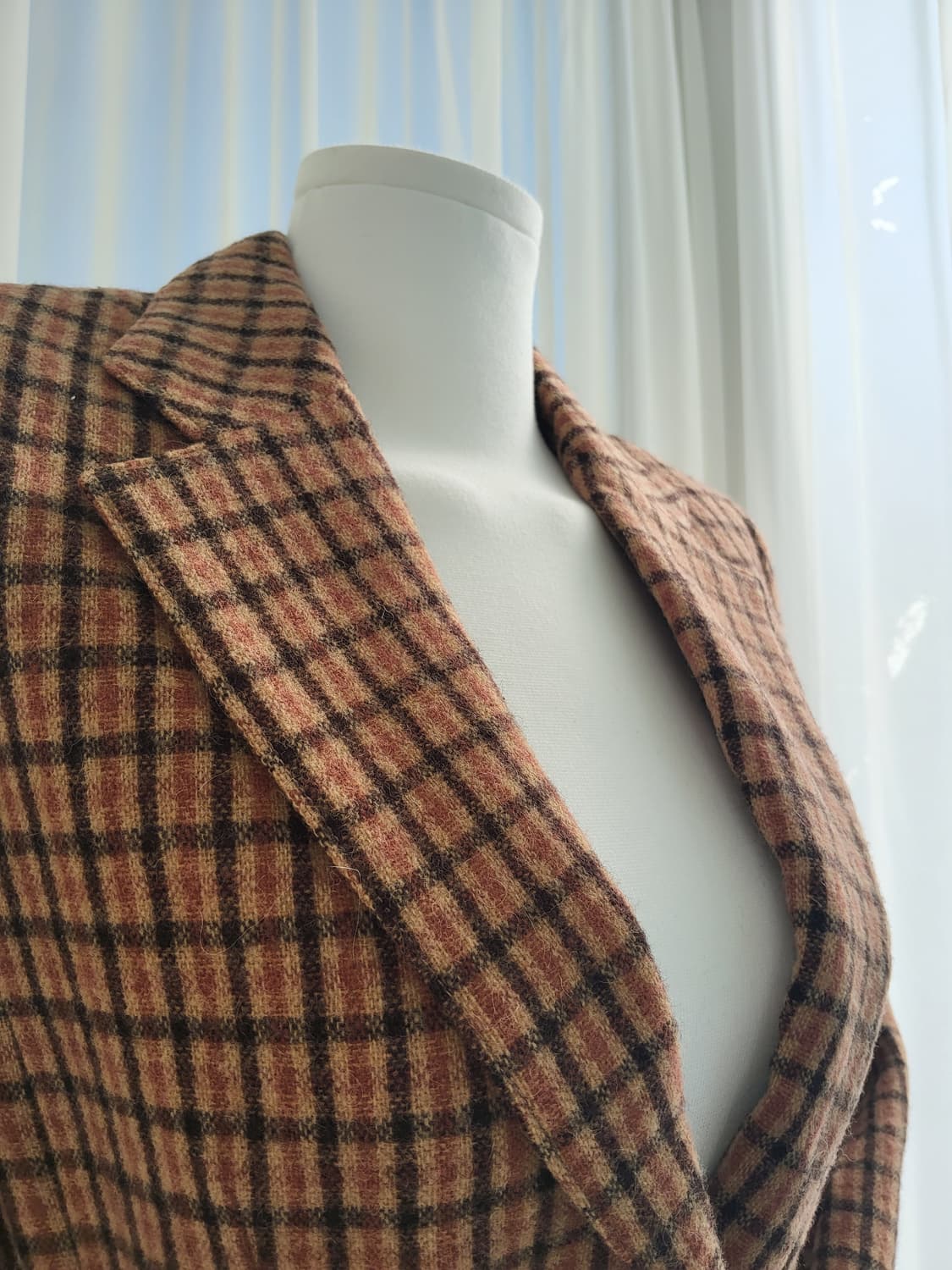 빈티지 체크 자켓 상품이미지3