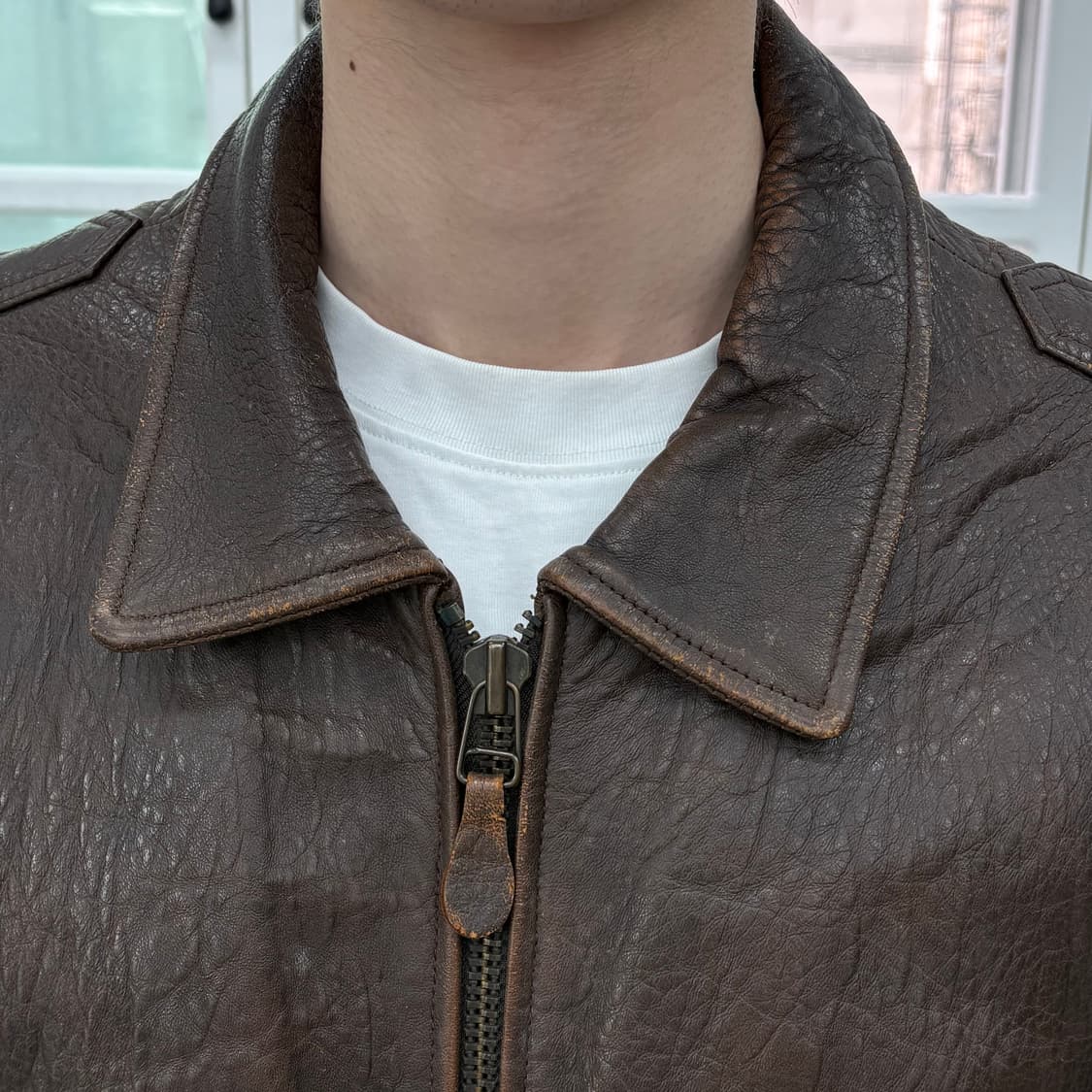 빈티지 가죽 자켓  상품이미지3