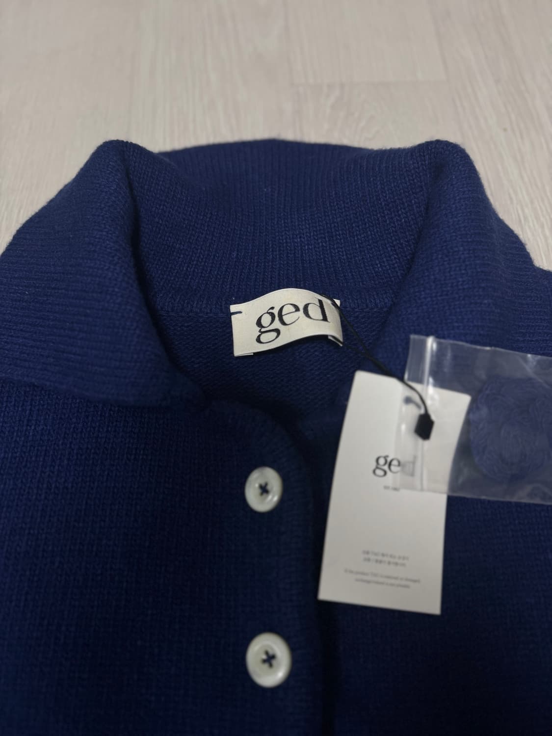 [새상품]샵게드 ged 메리 가디건 블루 34사이즈 상품이미지5