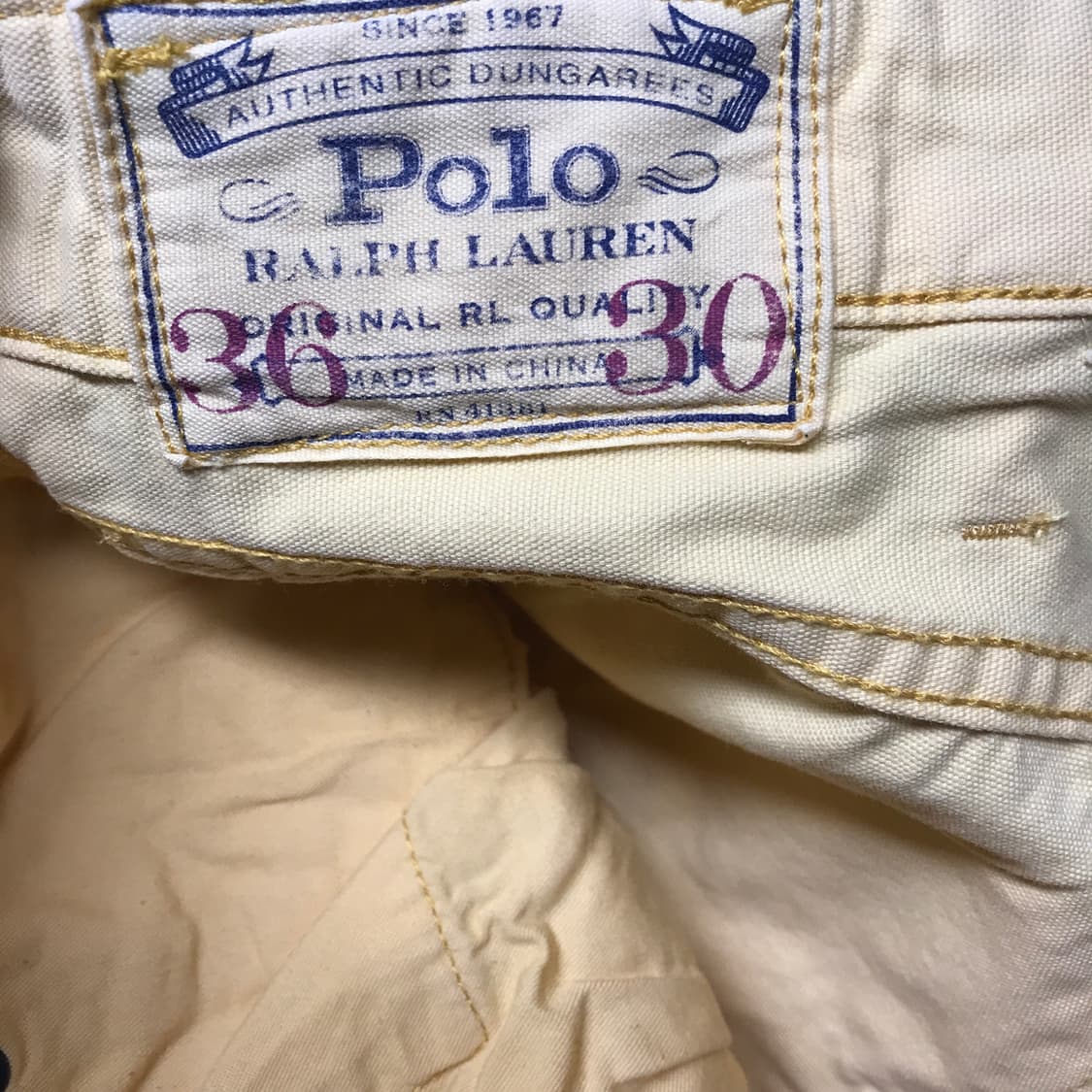 폴로 랄프로렌 옐로 팬츠 36/30 상품이미지7