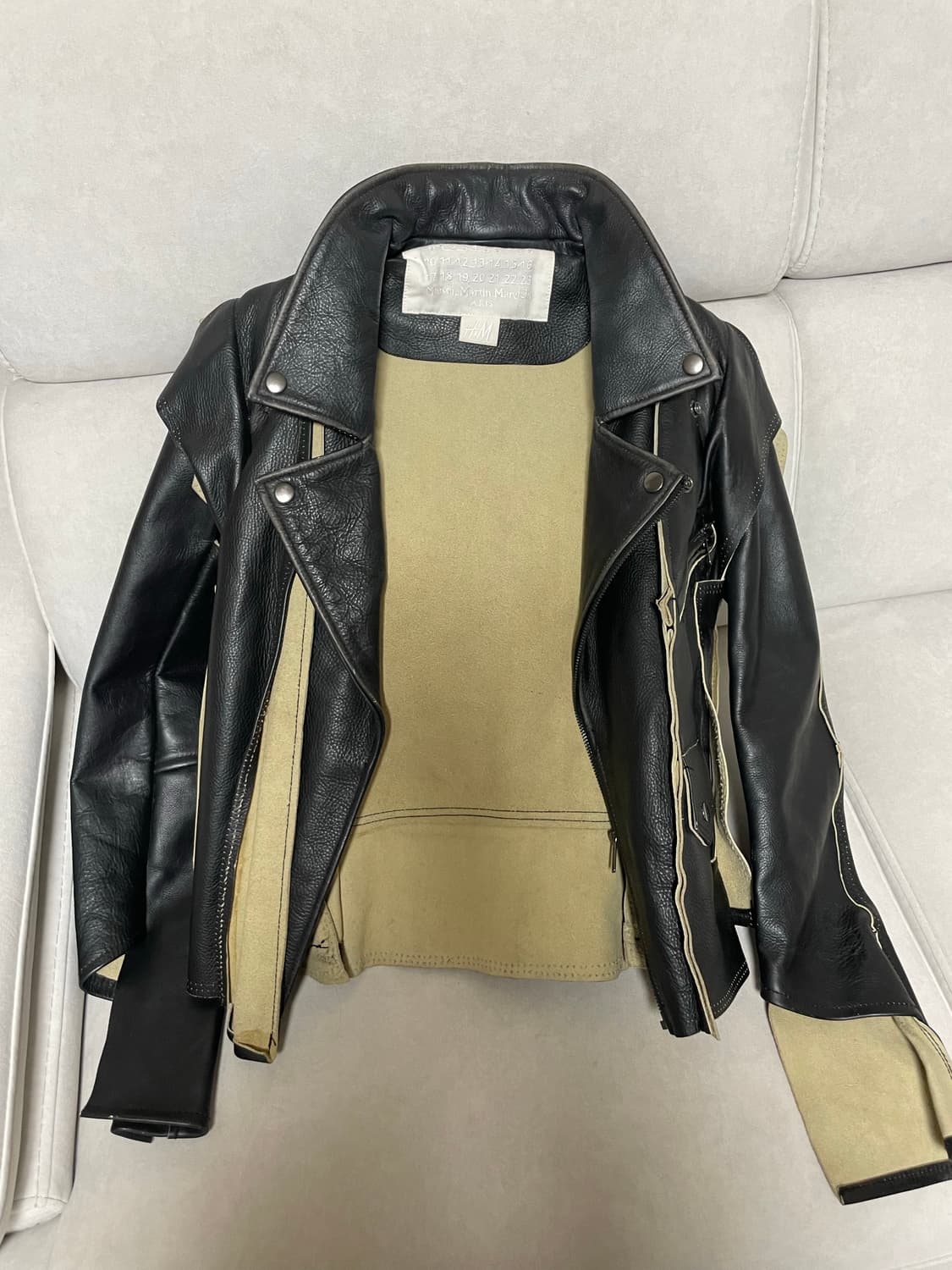 Margiela x hnm 고준희 라이더자켓(34size) 상품이미지3