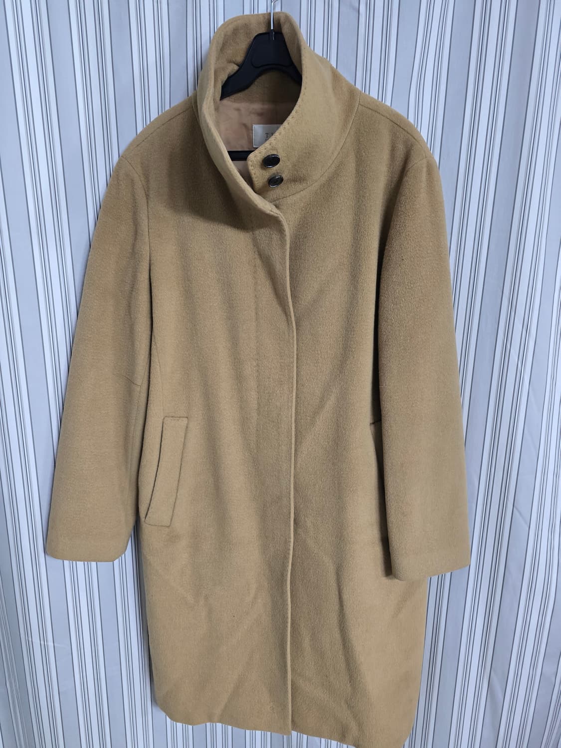 (82-94-160) [TIME] 타임 여성 하이넥 순모코트 상품이미지3