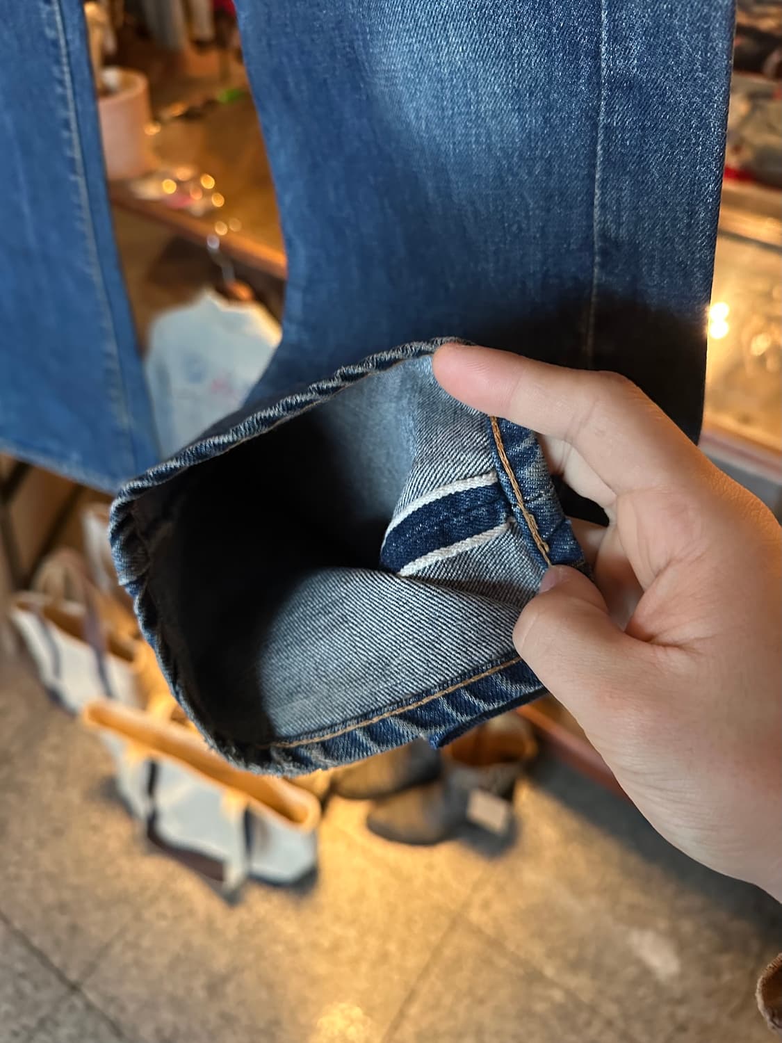 70s USA 빈티지 리바이스 501 66전기 셀비지 데님 팬츠 상품이미지4