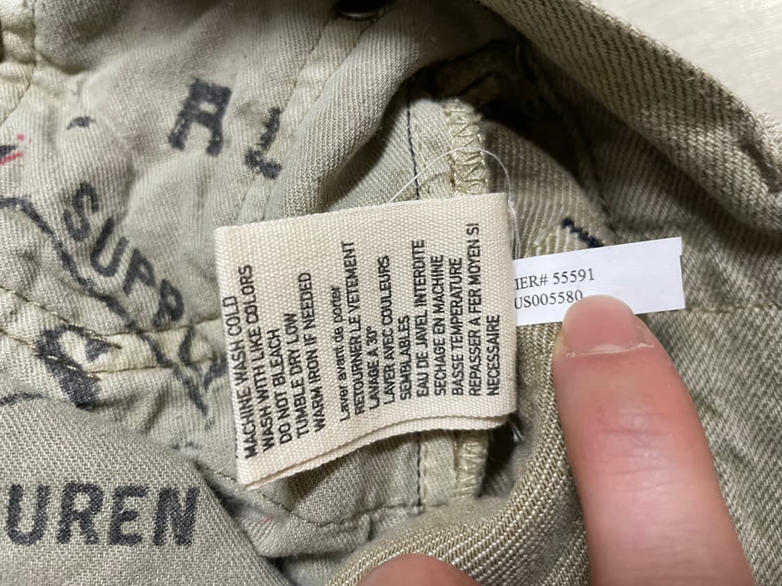 폴로 랄프 로렌 데님 & 서플라이✨ 빈티지 워싱 슬림핏 카키 팬츠 바지 상품이미지9