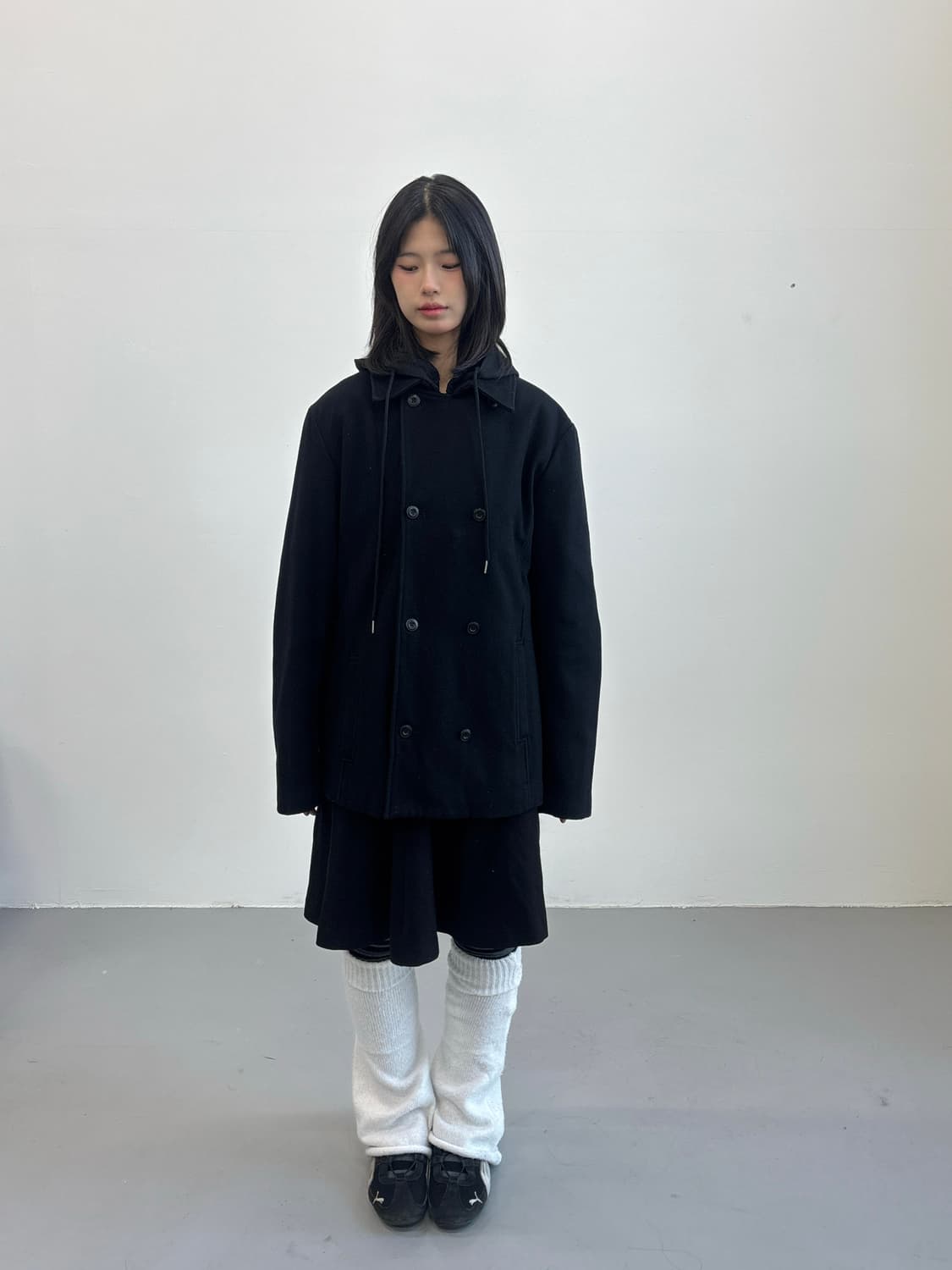 BACK NUMBER Double Breasted Coat 상품이미지1