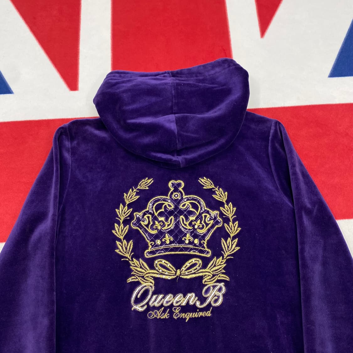 Y2K 벨벳 후드집업 여성 M  상품이미지4