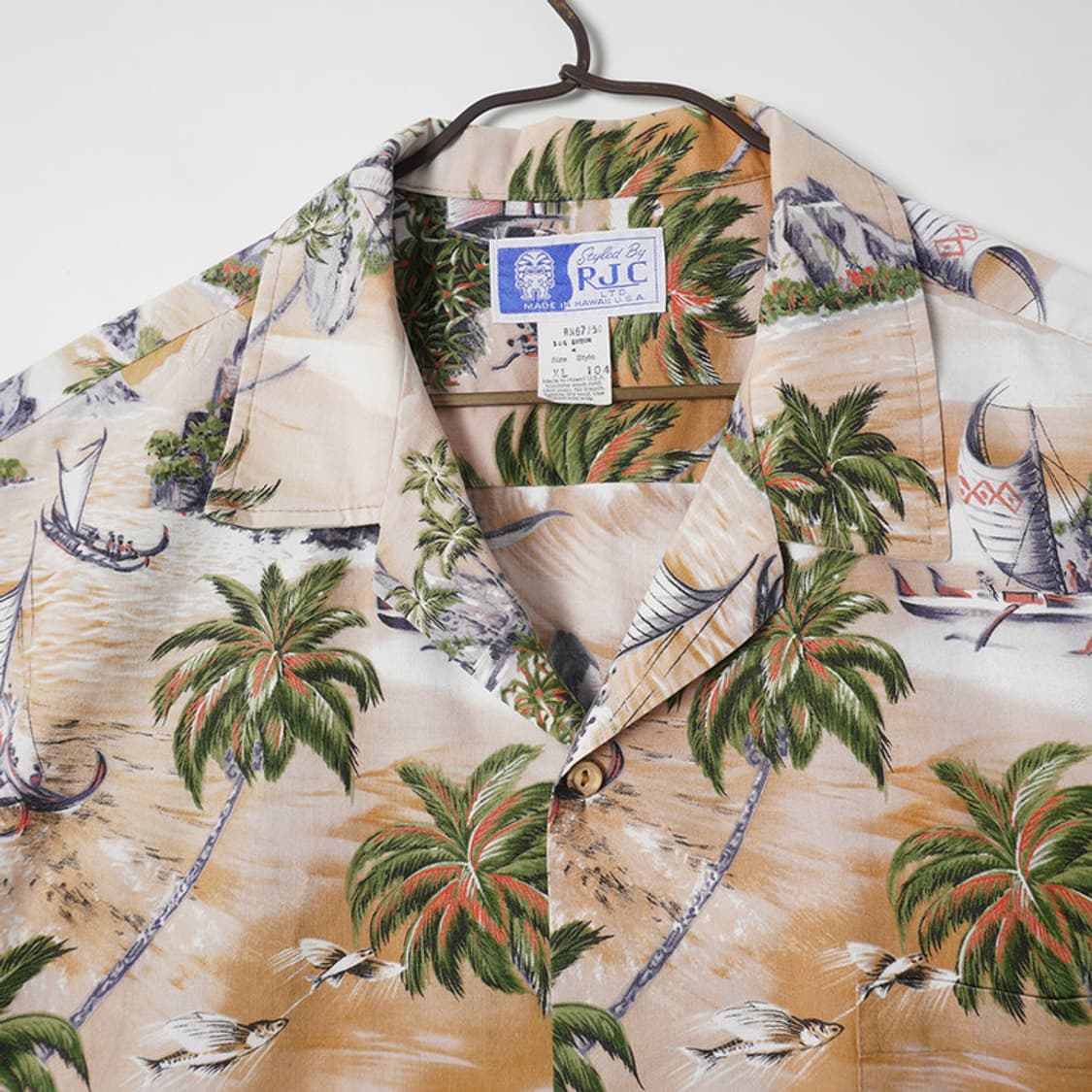 RJC (Hawaiian, USA Made) 하와이안 셔츠 XL 상품이미지3
