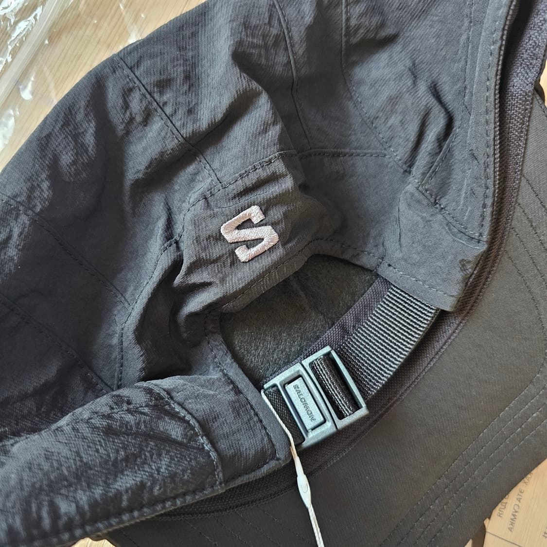 새제품) 살로몬 링크 캠프 캡 모자 볼캡 블랙 런닝 등산 남자 여자 공용 상품이미지2