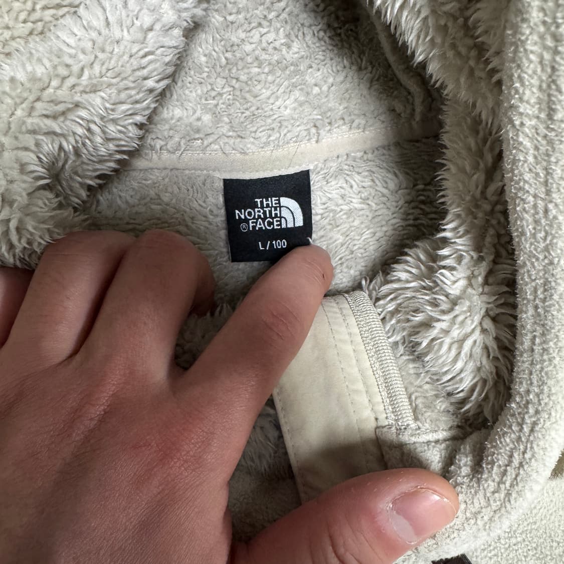 노스페이스 아이보리 양털 후리스 상품이미지3