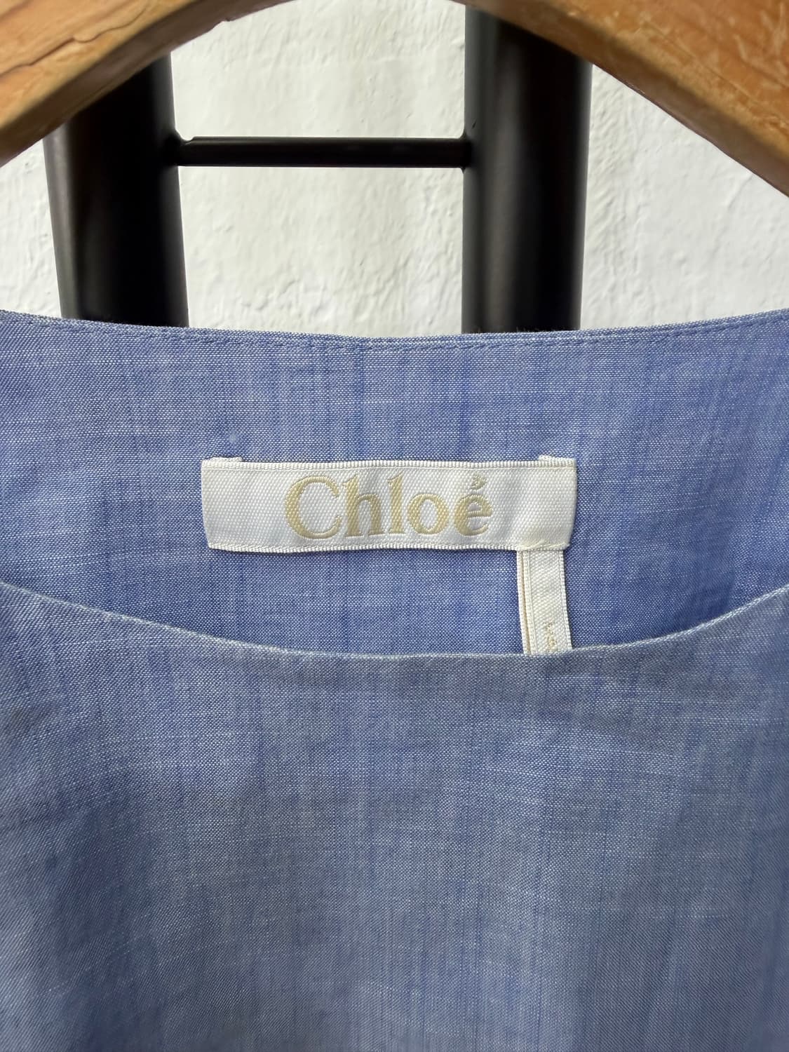 정품) 끌로에 블루 셔츠 긴팔 블라우스 38 상품이미지7