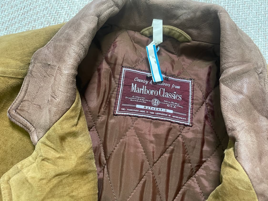 말보로 클래식 브라운 레더카라 헌팅자켓  J04162 상품이미지8