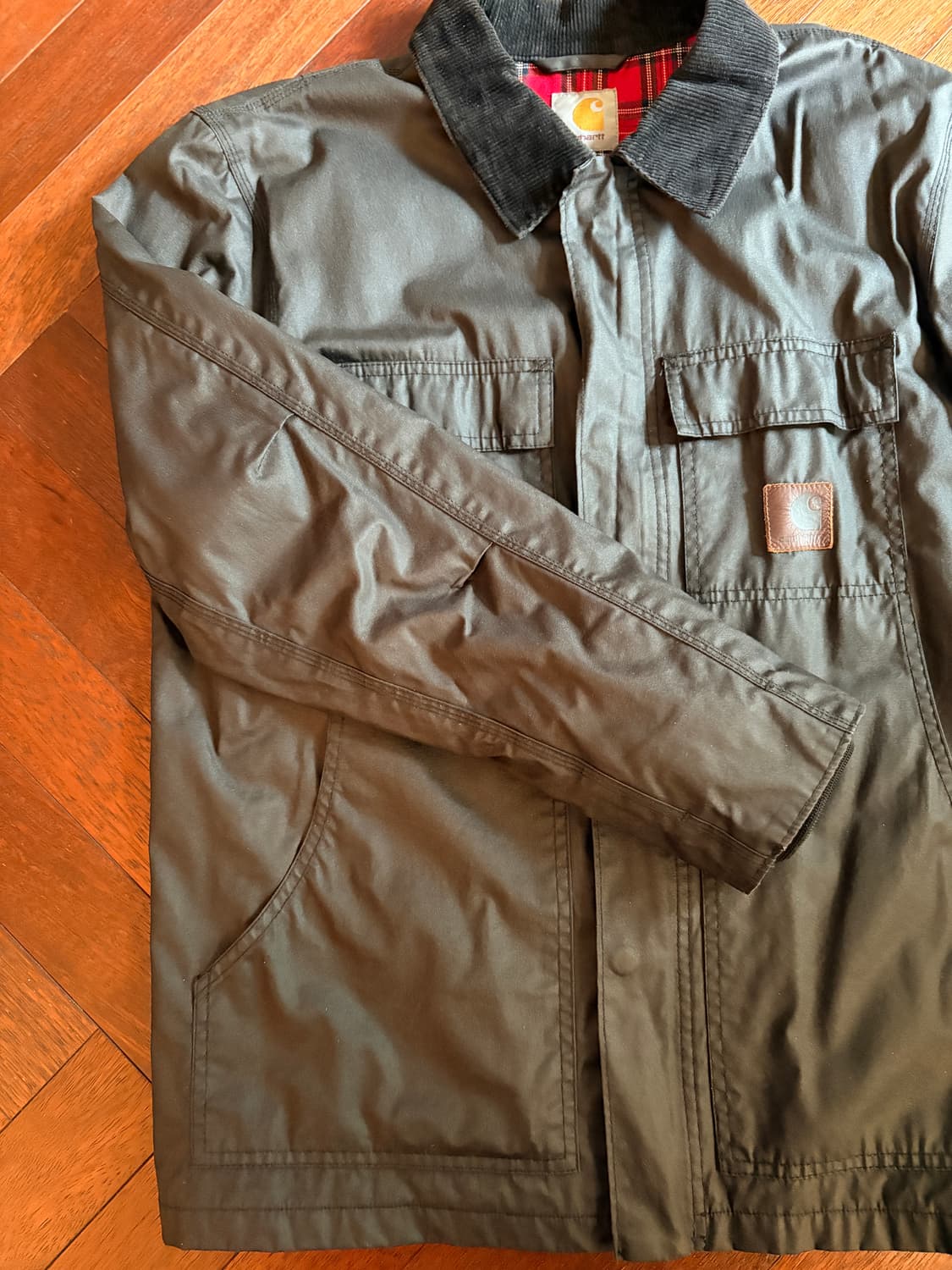 carhartt 블랙 왁스 지켓 상품이미지5
