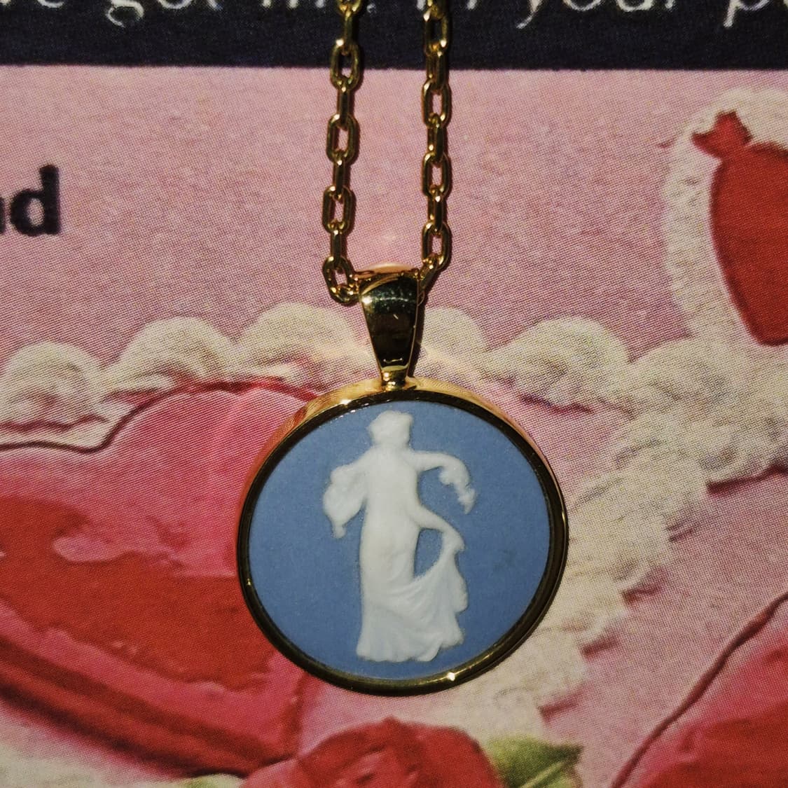 00s 영국 웨지우드 제스퍼 비너스 카메오 목걸이 상품이미지8