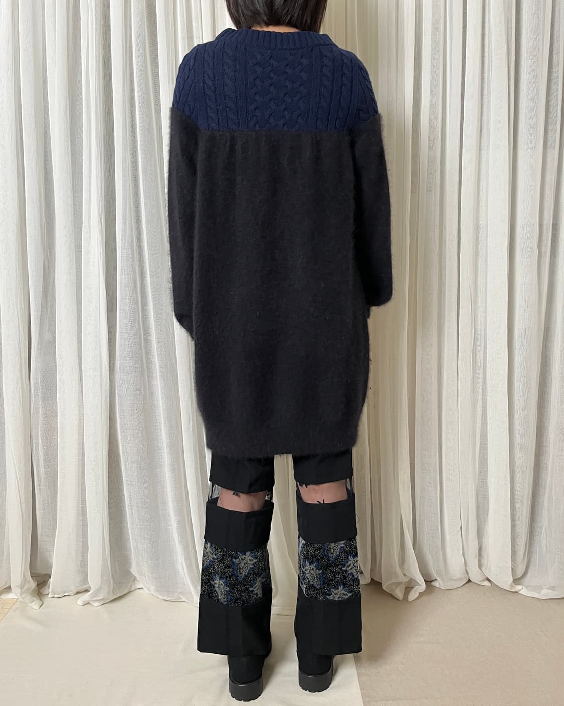 사카이 도킹 롱 니트 케이블&앙고라 sacai 상품이미지8