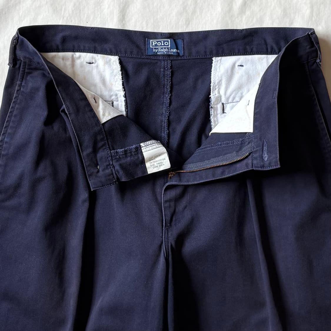 [33-34] 80s USA 폴로 랄프로렌 투턱 치노팬츠 상품이미지4
