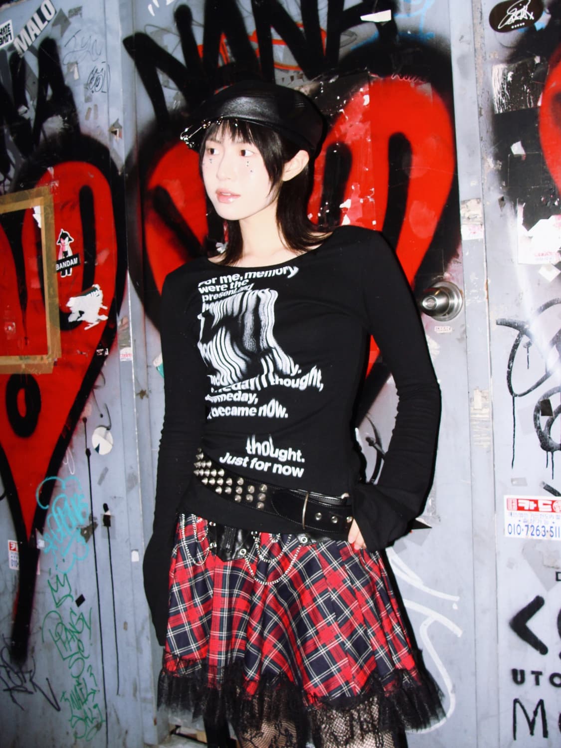 Debil Fashion 체크 펑크 스커트 상품이미지5
