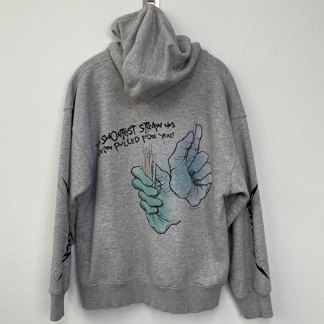 Metallica x GU 콜라보 스컬 프린팅 그레이 후드티 S 상품이미지5