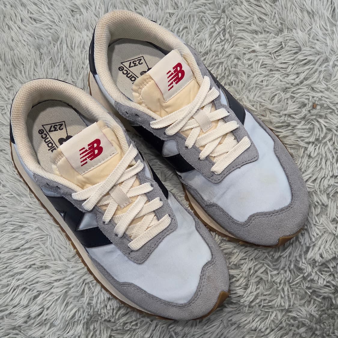 3q-4:뉴발란스 237 그레이 네이비 (230mm)-상태굿 상품이미지4