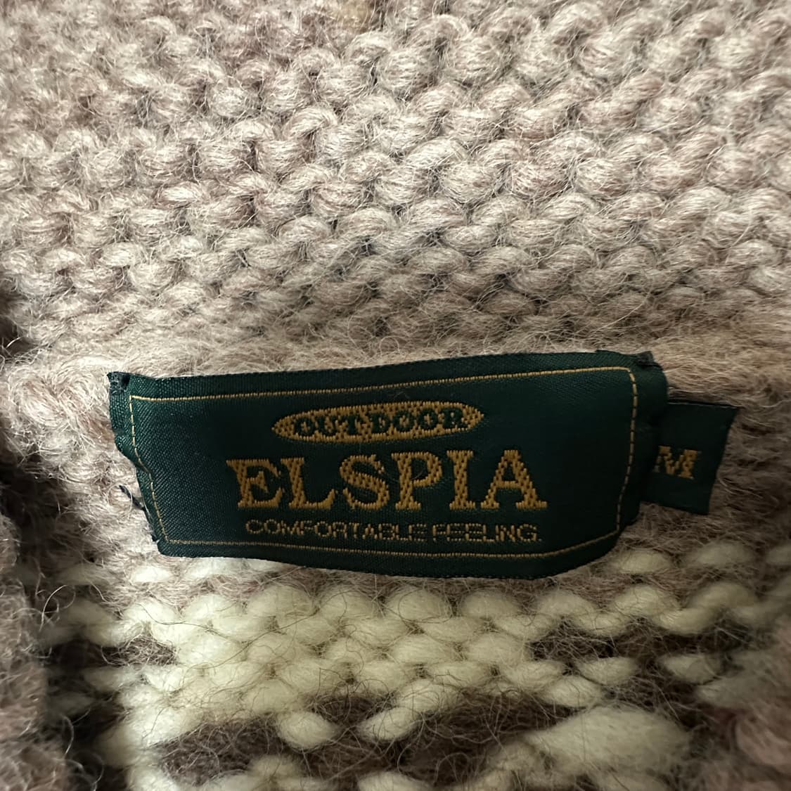 VINTAGE wool knit cowichan cardigan 상품이미지3