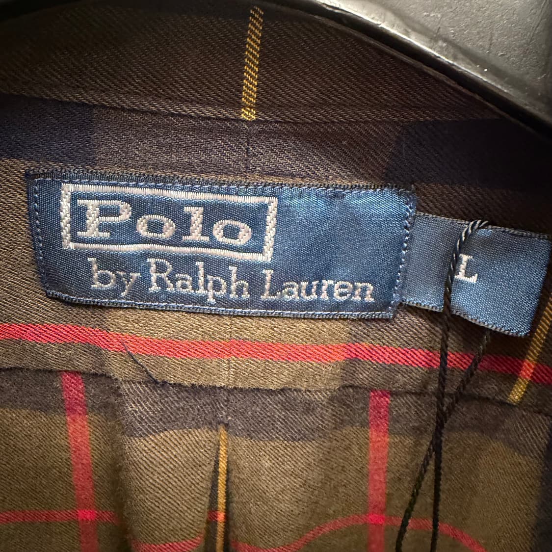 폴로 랄프로렌 빈티지 체크 헌팅 셔츠 L 상품이미지7