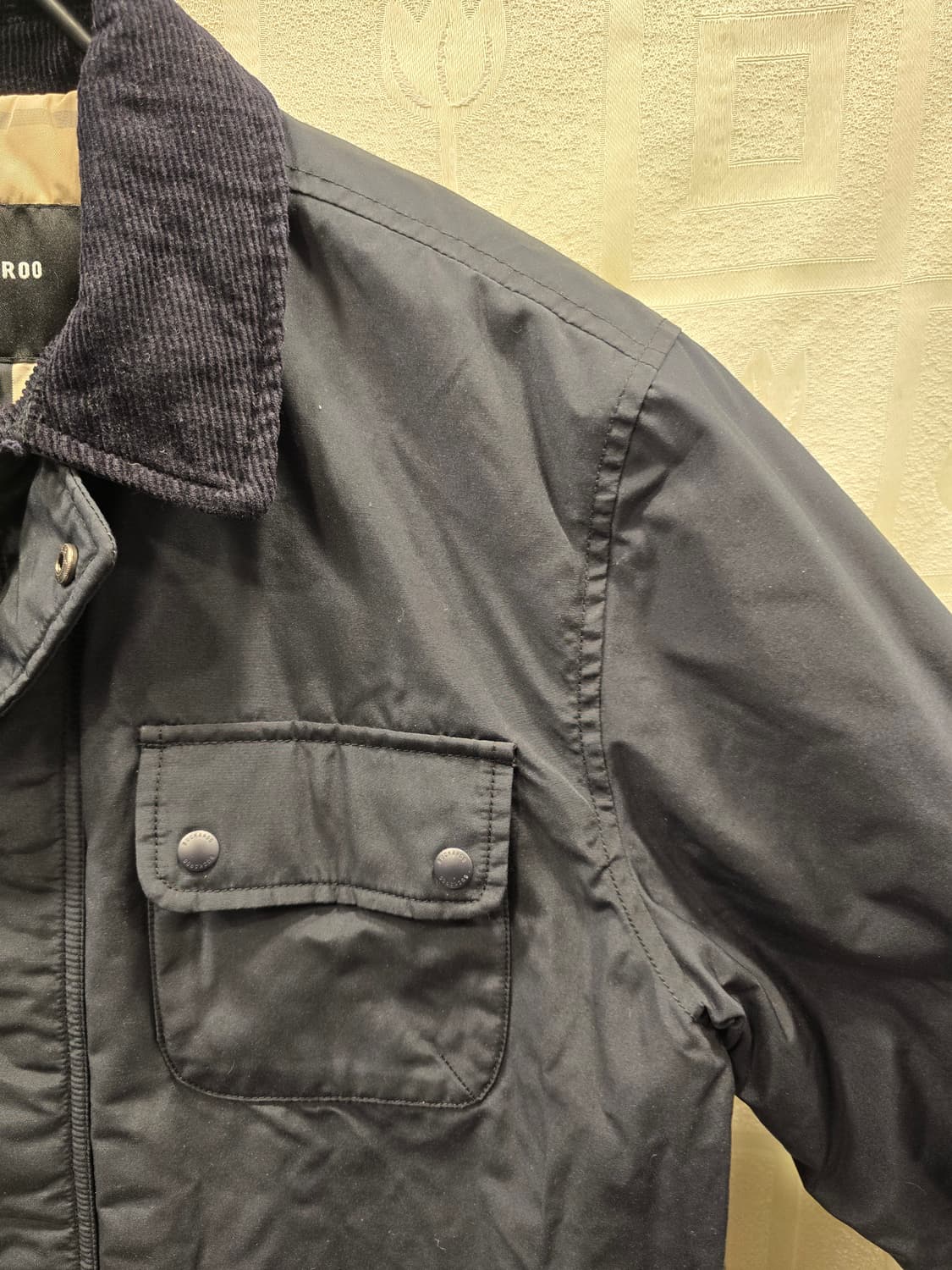 거의새거) 버커루 남성 아웃포켓 바버 자켓 L(100) 상품이미지5