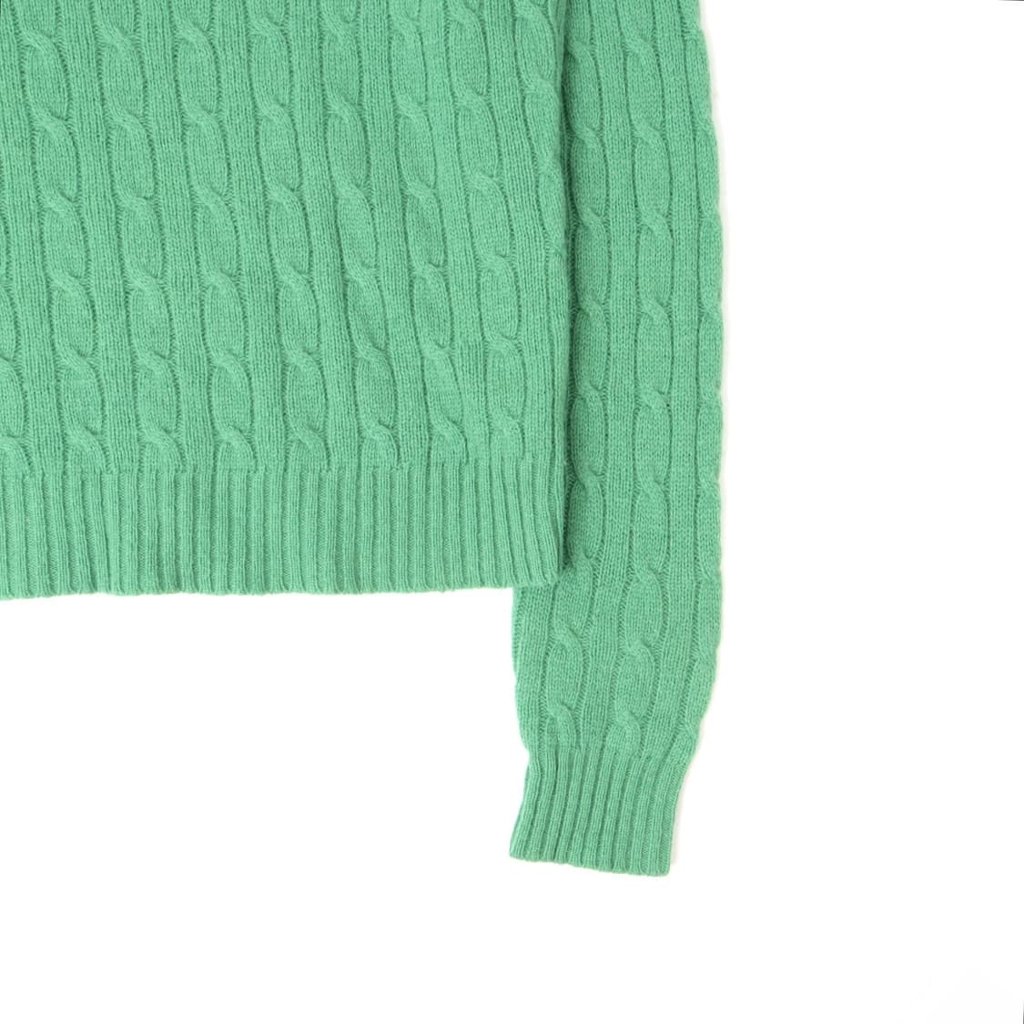 폴로 랄프로렌 그린 램스울 슬림핏 케이블 니트 상품이미지4