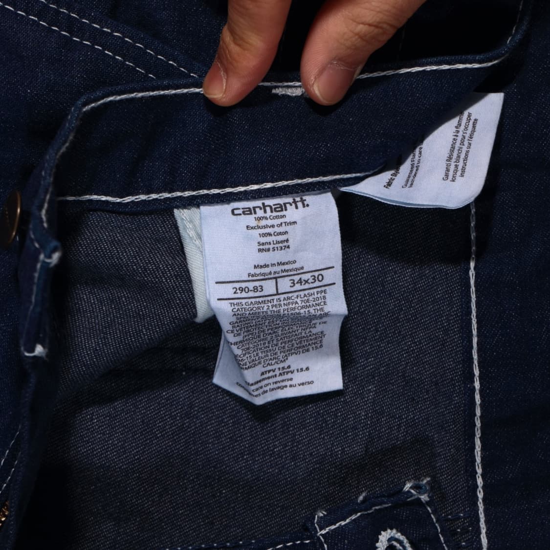 칼하트 카펜터 데님 팬츠 상품이미지5