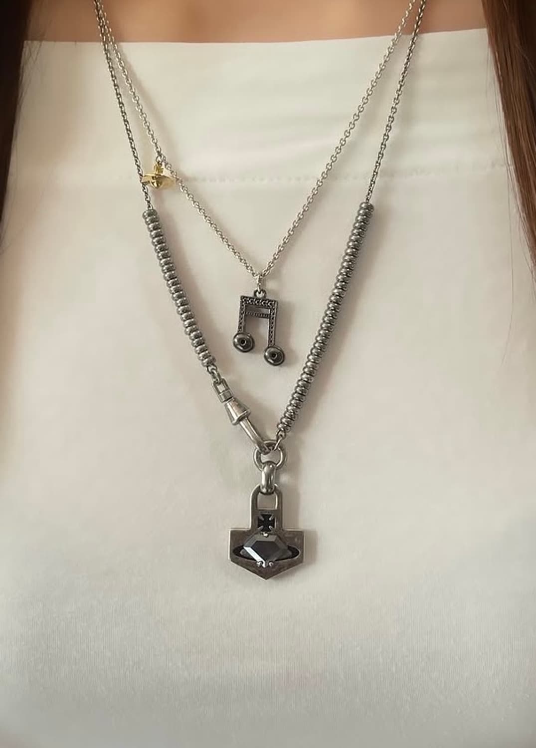 비비안웨스트우드 블랙 목걸이 상품이미지3