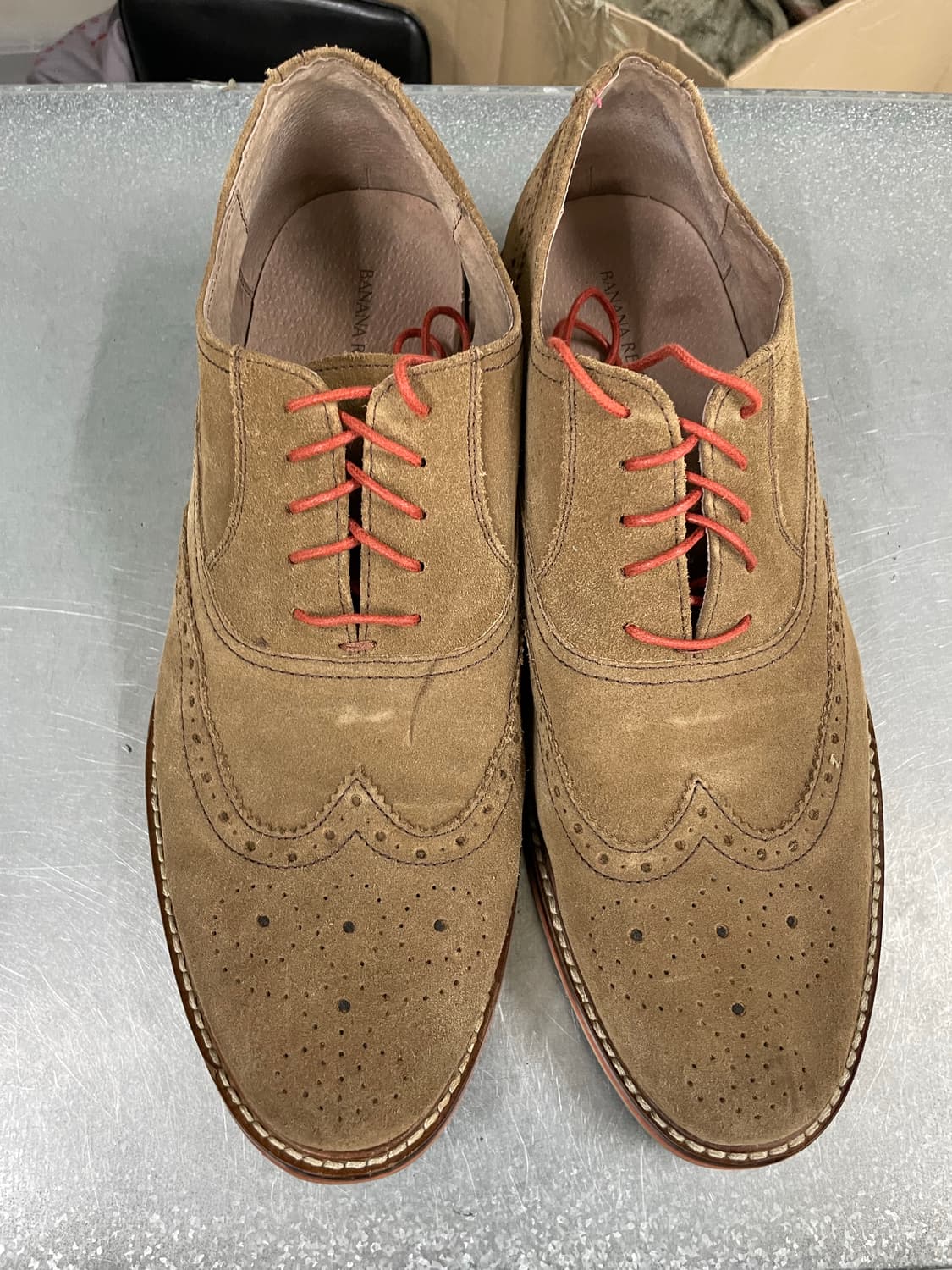 바나나 리퍼블릭 스웨이드 윙팁 브로그 옥스퍼드 US10.5 상품이미지5