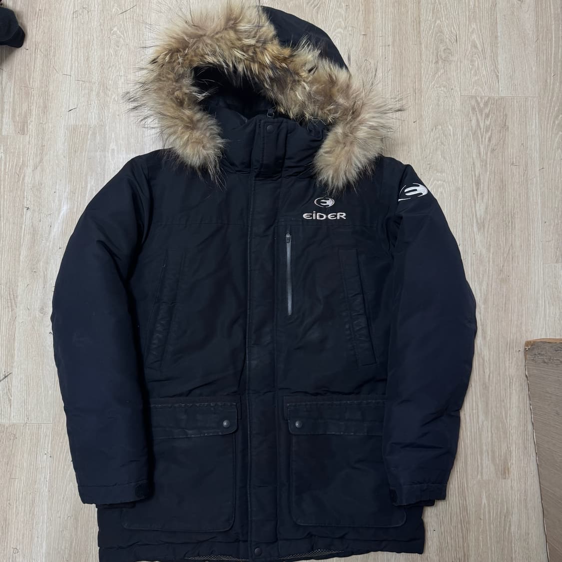 아이더 라쿤퍼 후드 덕다운 패딩 L/100  상품이미지1