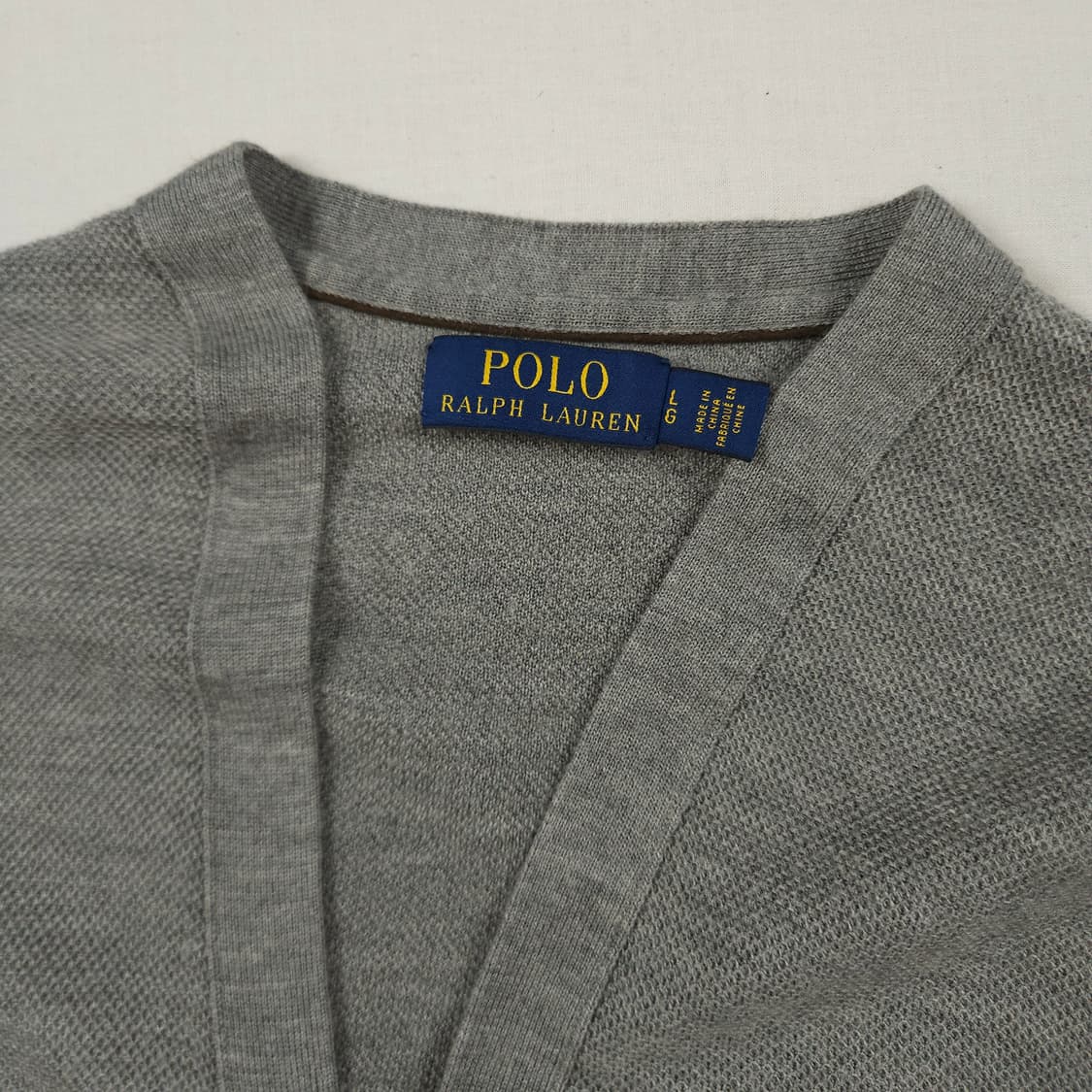 L(100)폴로 랄프로렌 코튼 가디건 그레이 상품이미지3
