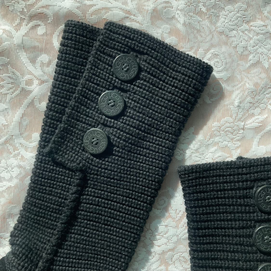 Black kint cardy boots 상품이미지3