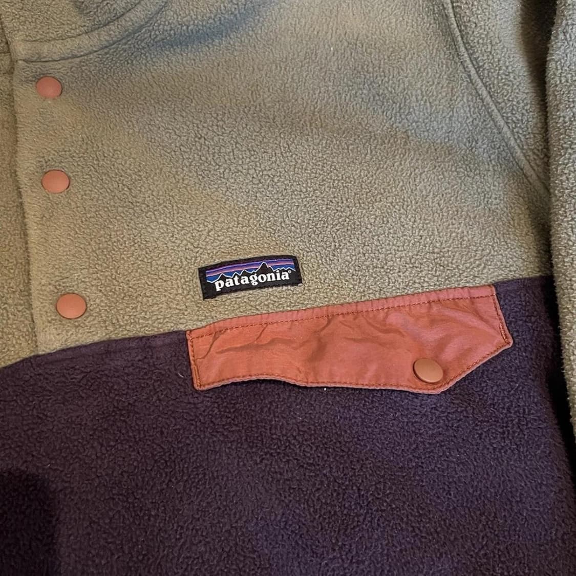 10s 파타고니아 신칠라 스냅-T 올리브/브라운 니카라과 상품이미지3