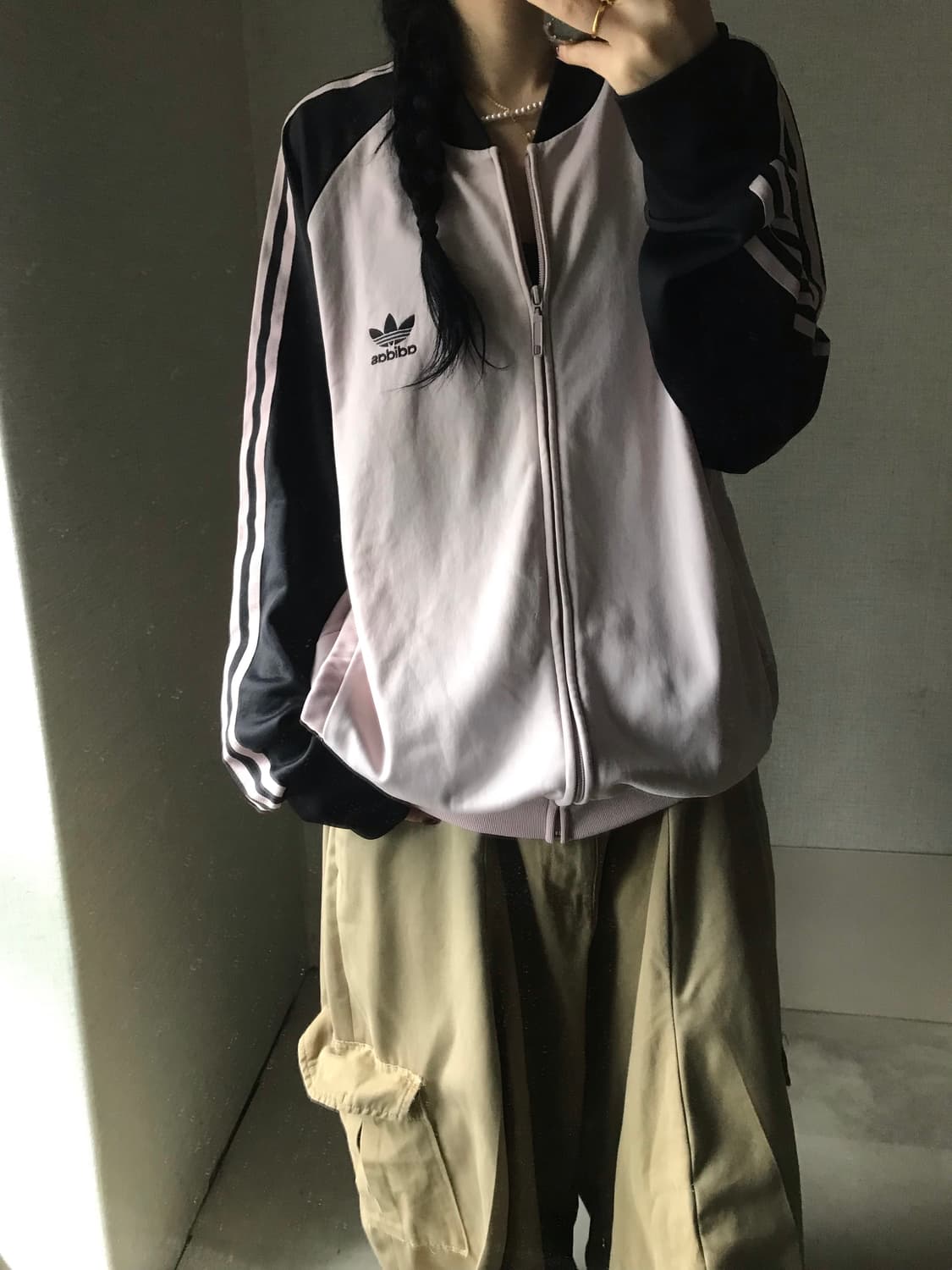 아디다스 뮤트핑크 검핑 나그랑 져지 상품이미지3