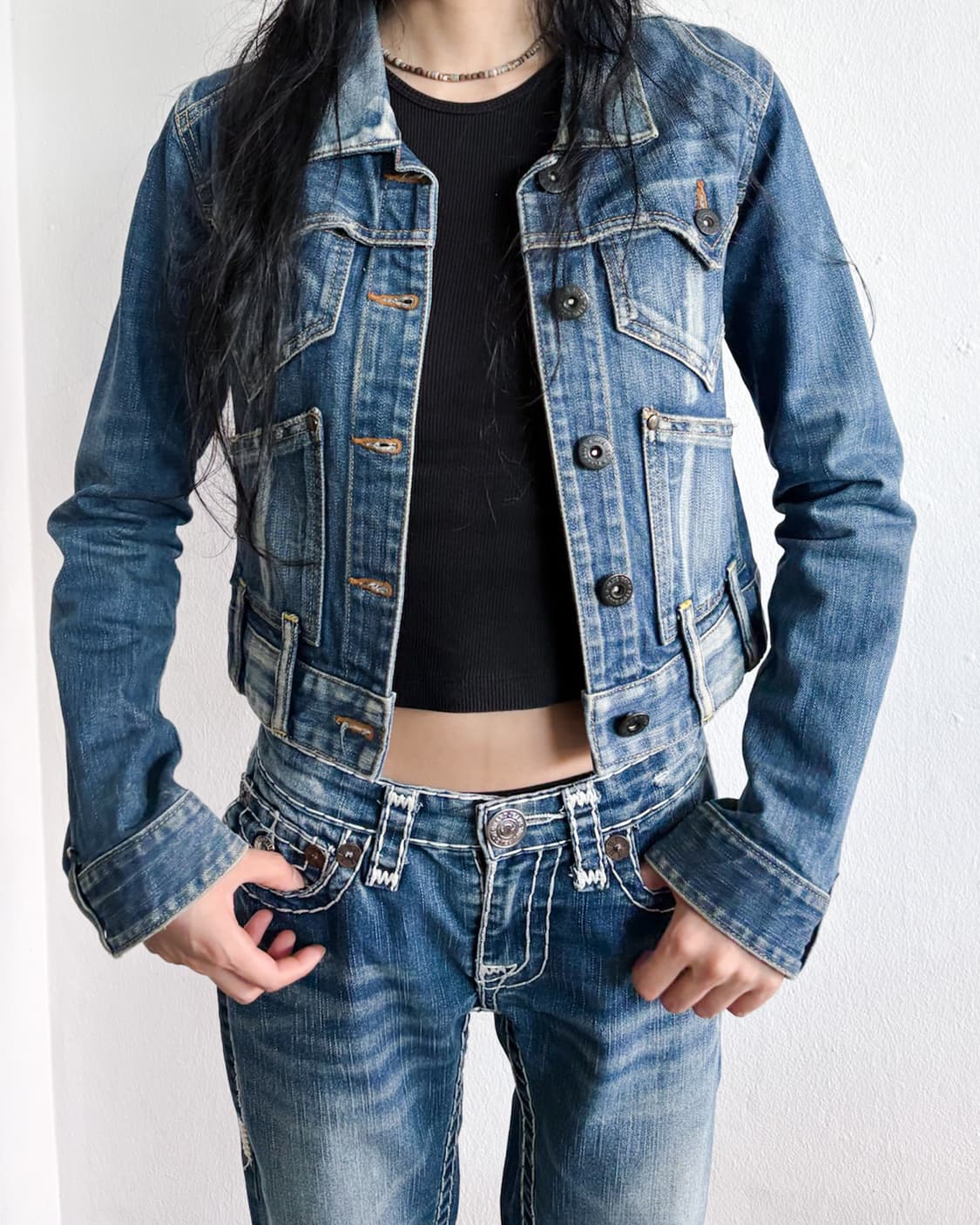 rare* blue blue japan denim trucker 상품이미지1