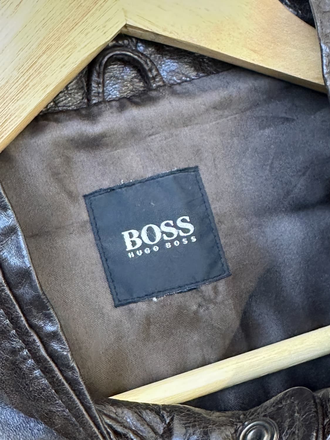 휴고 보스 싱글 레더 집업 자켓 상품이미지5