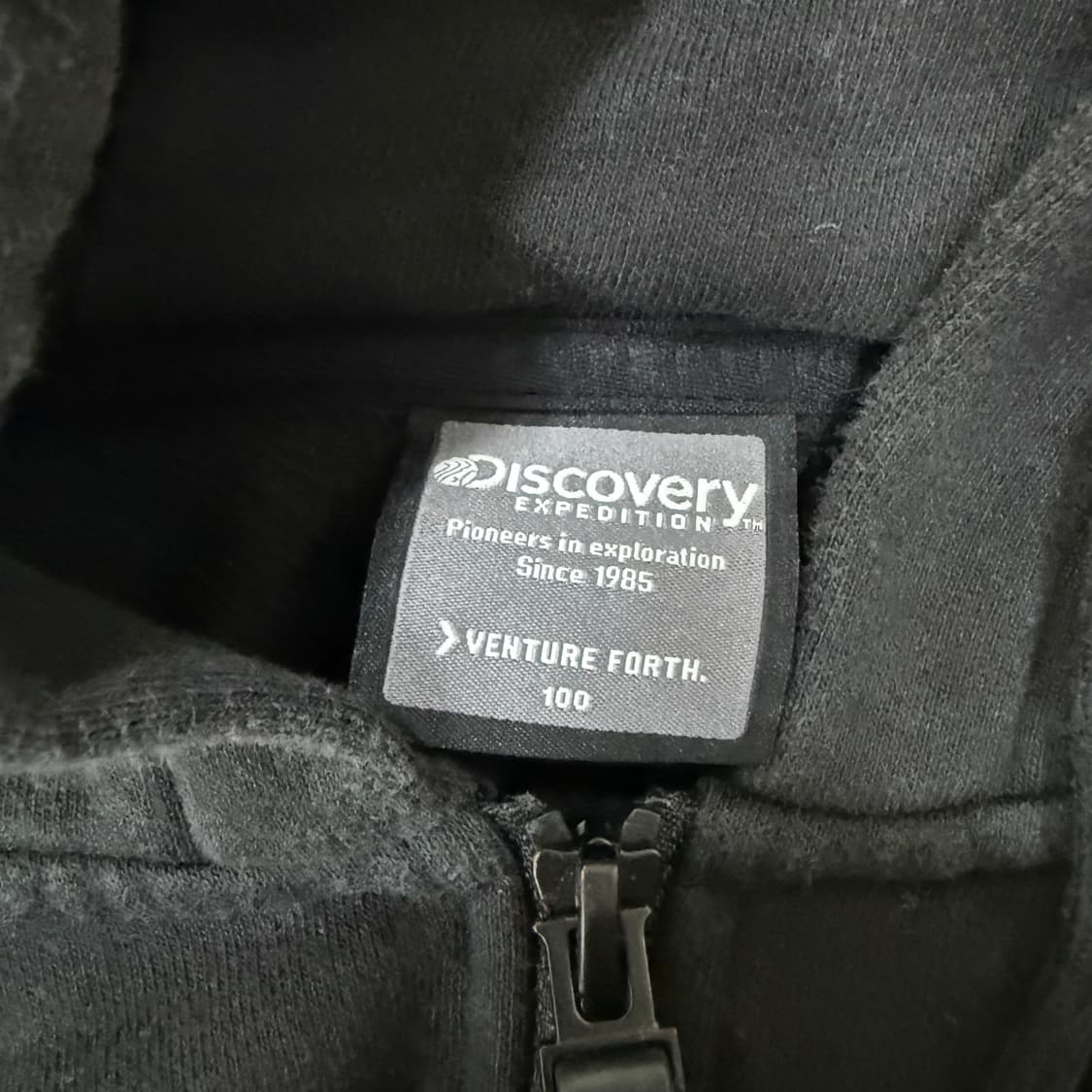 [100] 디스커버리 기모 블랙 후드집업 0102T1 상품이미지3