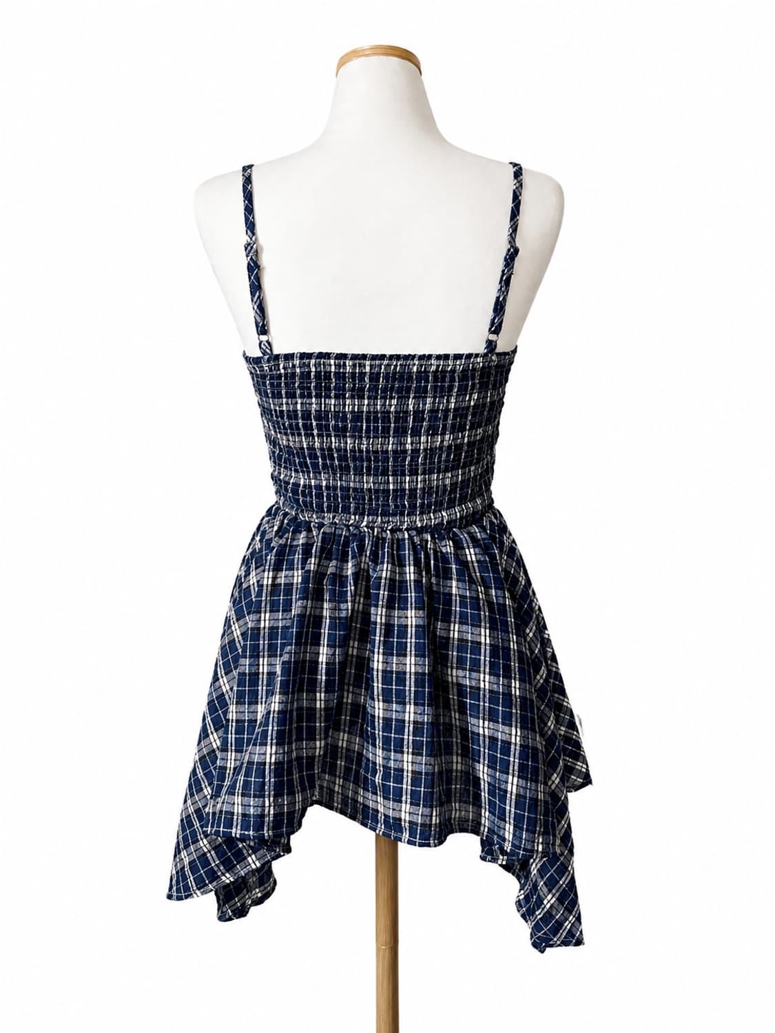     체크 셔링 플레어 튜닉 탑 상품이미지4