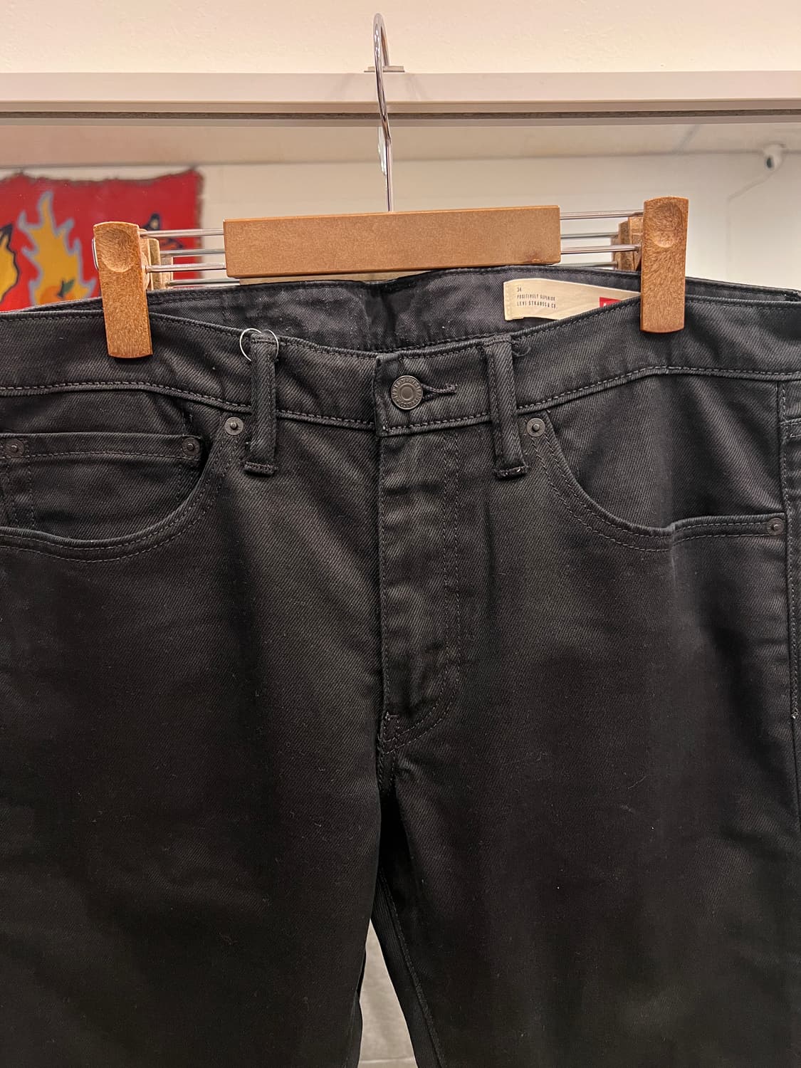 Levis 리바이스 블랙 데님 팬츠 (34inch) 상품이미지2