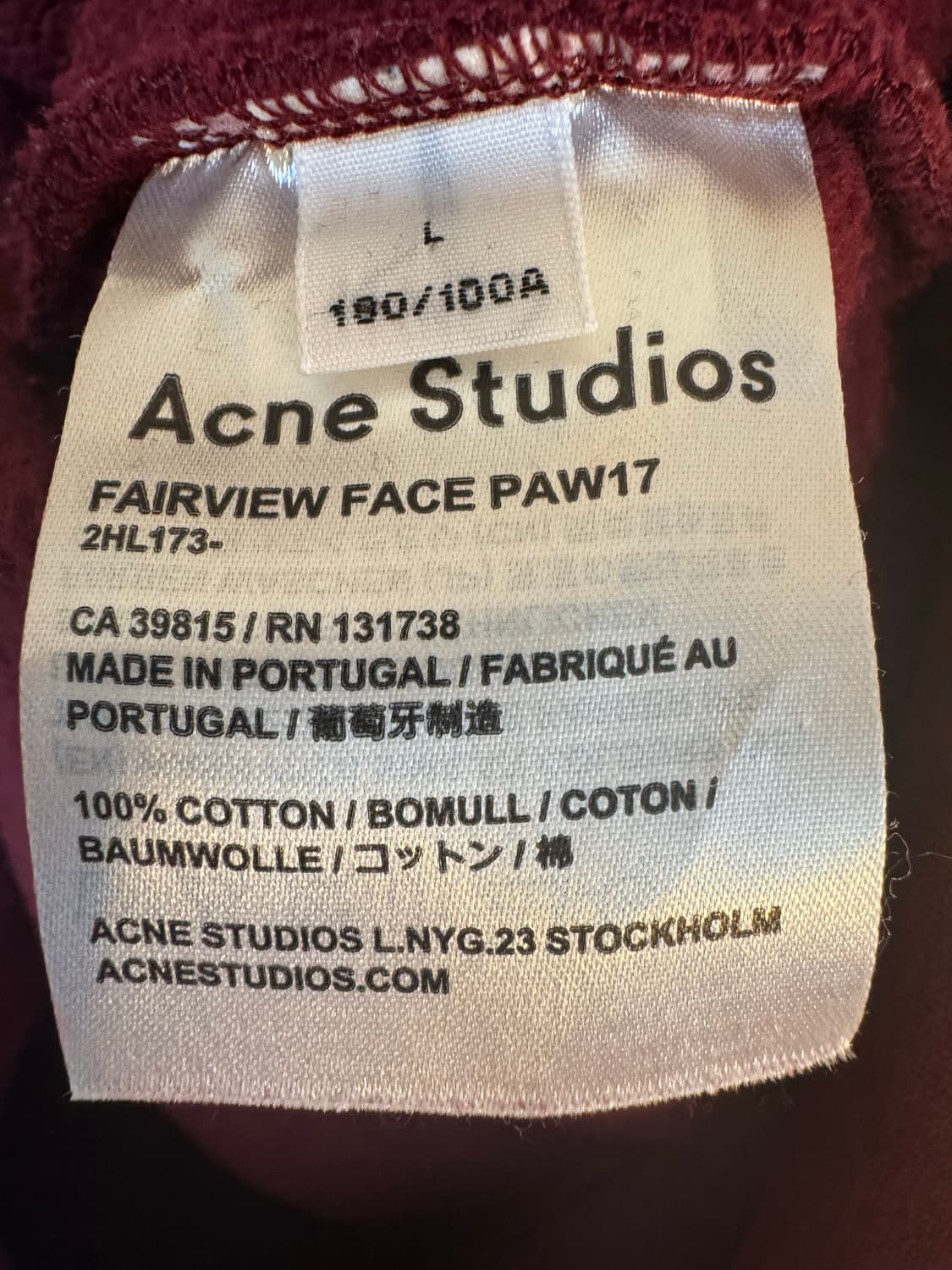 [L]아크네 스튜디오 페어뷰 맨투맨 상품이미지4