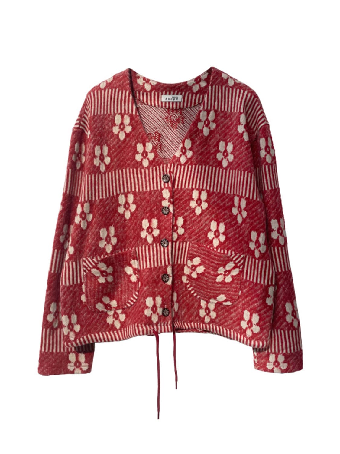 김아홉 9.hope kotatsu red flower cardigan 상품이미지7
