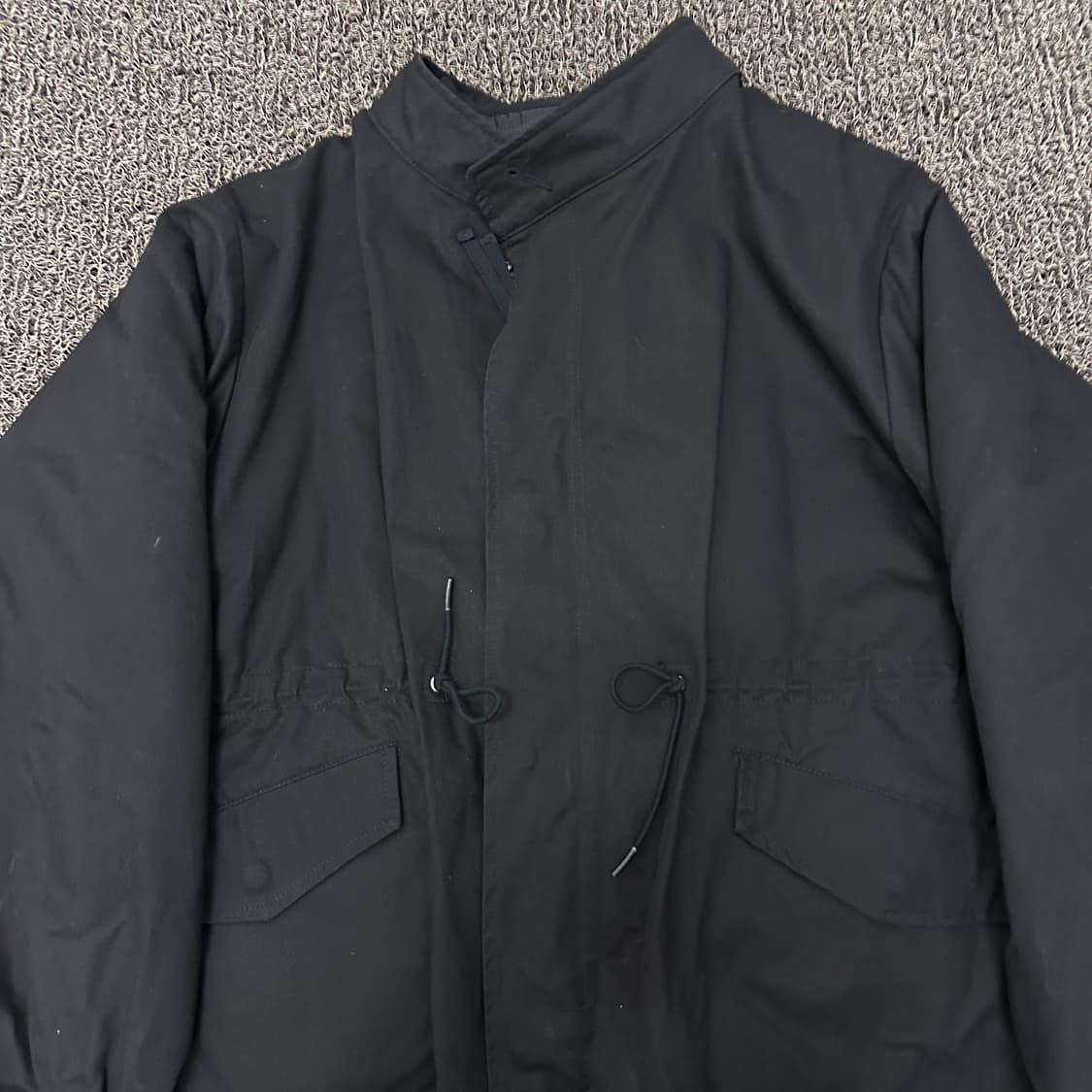 라퍼지스토어 피쉬테일 숏 야상 파카 점퍼 블랙 S 상품이미지2