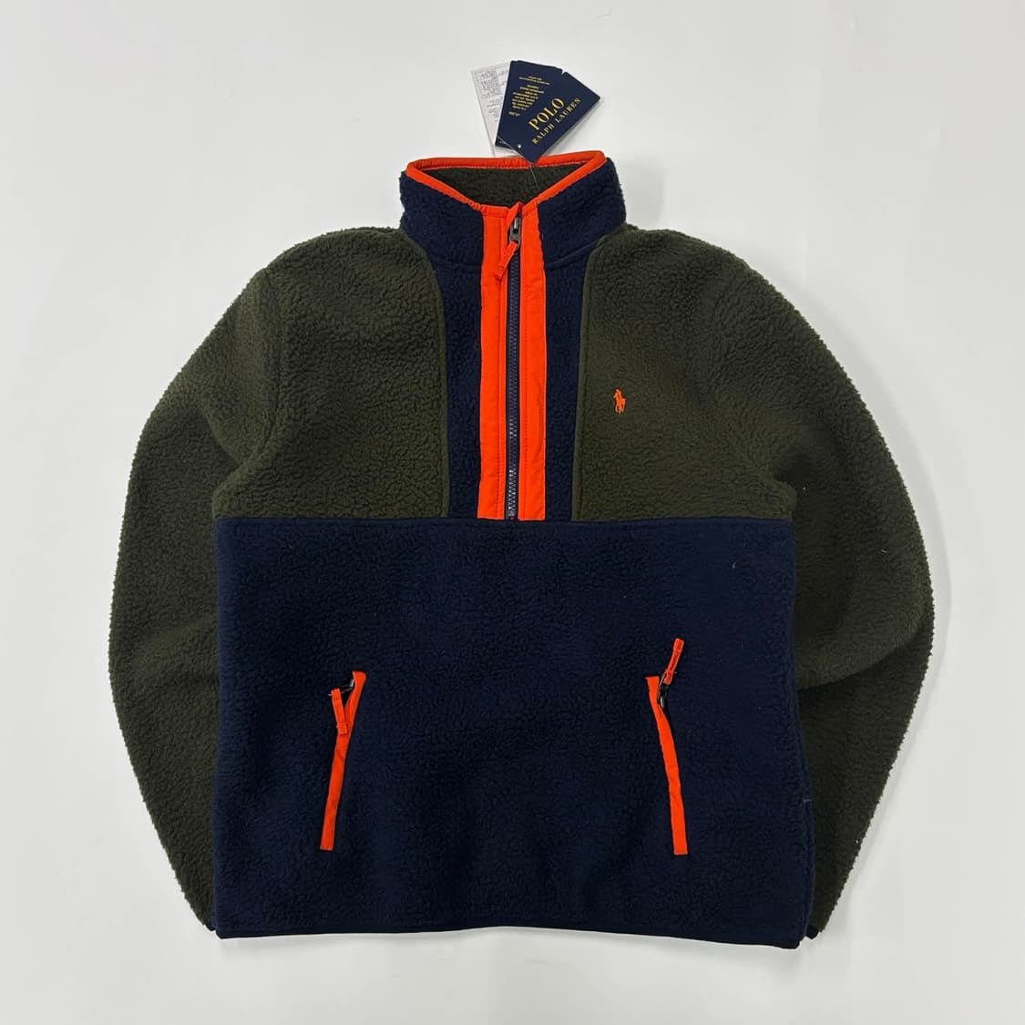 *최신형 폴로 랄프로렌 큐알택 플리스 풀오버 하프 자켓 반집업(L) 상품이미지3