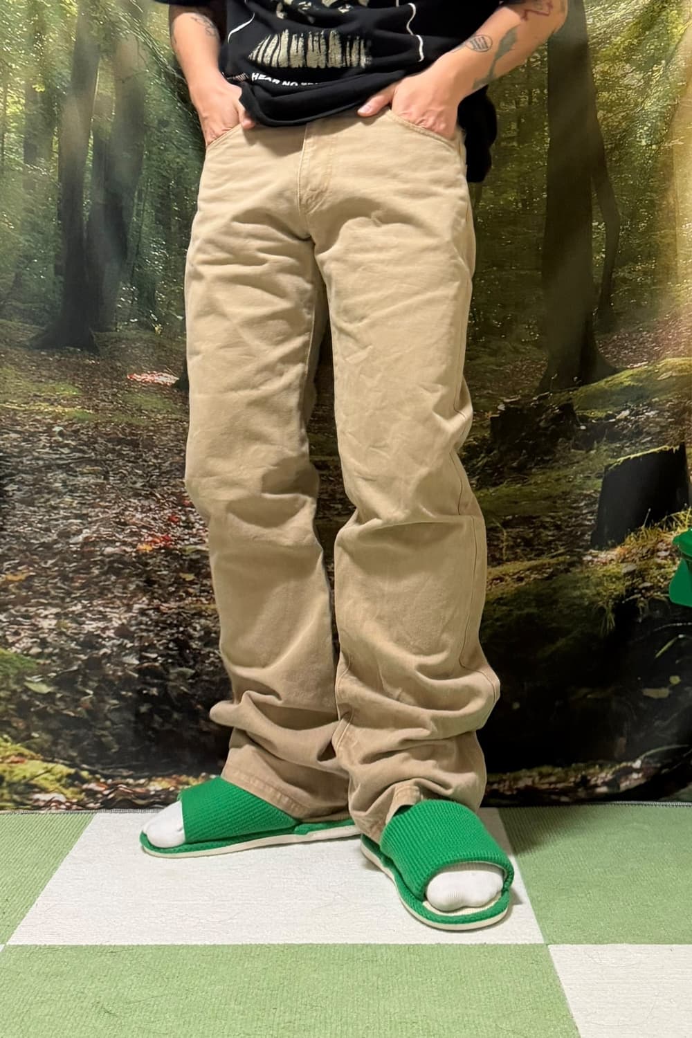 꼼데가르송 옴므 2003 코튼 스트레이트 팬츠 상품이미지1