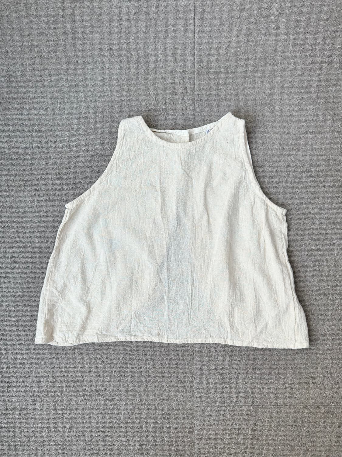 태국 내추럴 리넨 백오픈 나시 상품이미지1